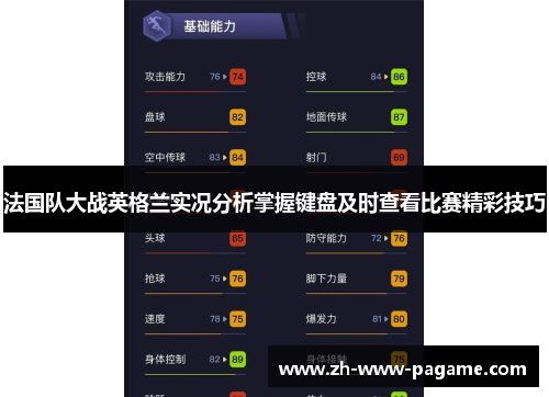 法国队大战英格兰实况分析掌握键盘及时查看比赛精彩技巧